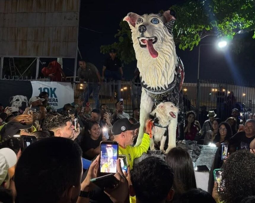 Estatua en honor Tsunami se erigió en Barquisimeto como símbolo de lucha contra el maltrato animal