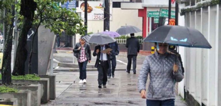 Inameh: reporte oficial prevé lluvias y chubascos este sábado.