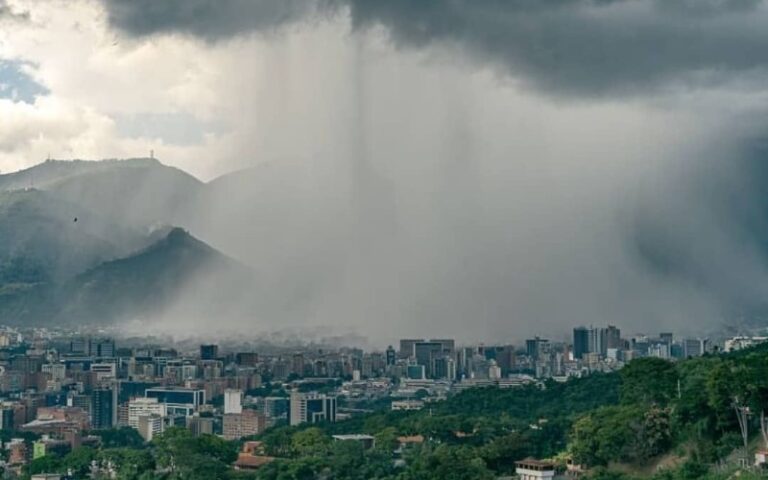 Inameh prevé lluvias con actividad eléctrica este jueves
