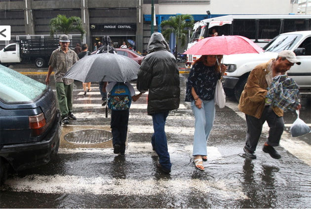Inameh pronostica lluvias en Caracas y la región Capital este jueves