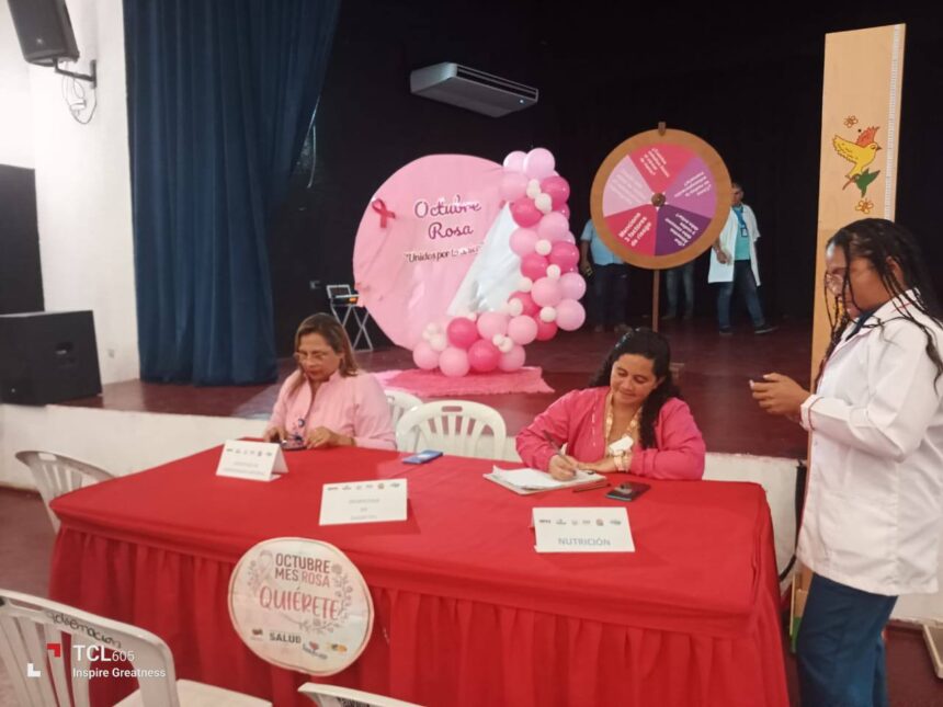 La jornada Sanar para Luchar benefició a mujeres en Apure con atenciones de medicina general, ginecología y ecografía durante el Mes Rosa.