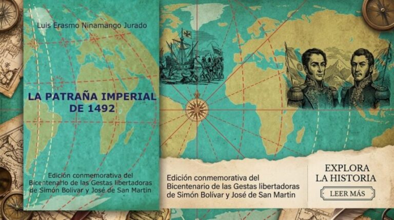 En "La patraña imperial de 1492", Luis Erasmo Ninamango Jurado, presenta un exhaustivo análisis que cuestiona el "descubrimiento de América"