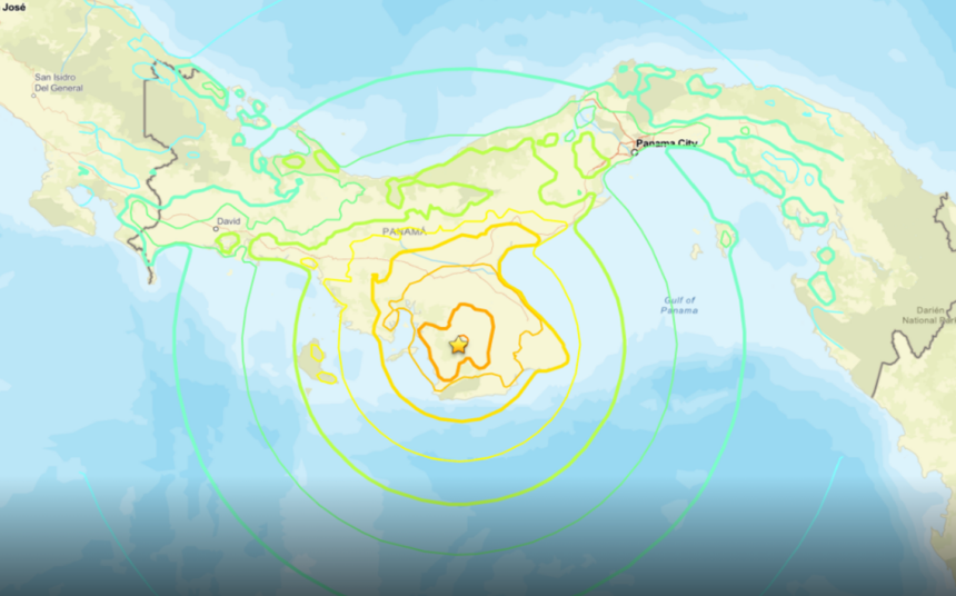 Sismo de magnitud 8,0 se registró en Panamá