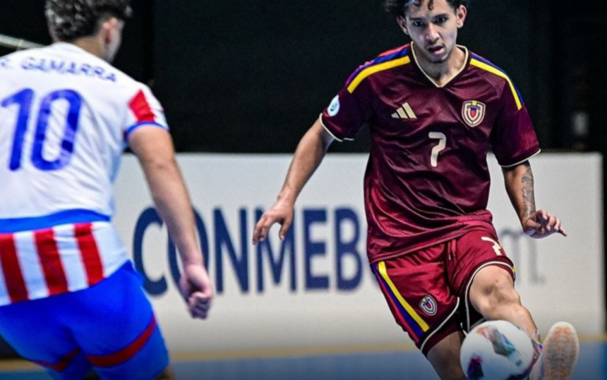 Venezuela derrotó 3-2 a Paraguay en jornada de la Conmebol Sub‑20 Futsal